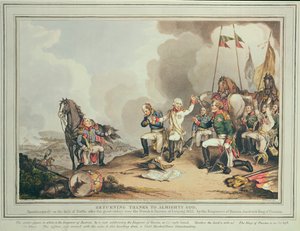 Retornando Obrigado ao Deus Todo Poderoso, 1814 de John Augustus Atkinson