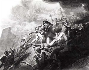 O assalto de San Sebastian, 31 de agosto de 1813 (ver 126363) de John Augustus after Atkinson