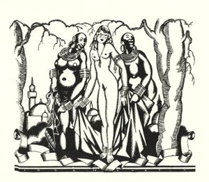 Ilustração para Don Juan por Lord Byron (lito) de John Austen