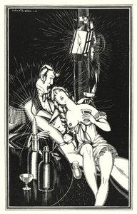 Ilustração para Don Juan de Lord Byron: Mas Juan era bastante "Um Caldo de um Rapaz" (litho)