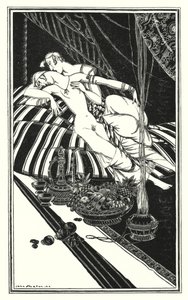 Ilustração para Don Juan de Lord Byron: Haidee e Juan não eram casados, a culpa era deles, não minha (litho)