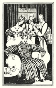 Ilustração para Don Juan por Lord Byron: não sei como foi, mas ele ficou doente (lito) de John Austen