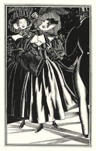 Ilustração para Don Juan por Lord Byron: Paphians pedestres, cómodos mas imorais (litho)