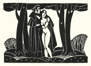 Ilustração para Madame Bovary por Gustave Flaubert (lito) de John Austen