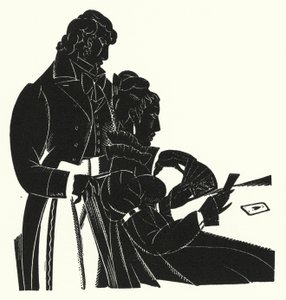 Ilustração para Madame Bovary por Gustave Flaubert (lito) de John Austen