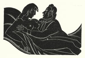 Ilustração para Madame Bovary por Gustave Flaubert (lito) de John Austen