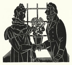 Ilustração para Madame Bovary por Gustave Flaubert (lito) de John Austen