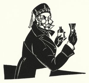 Ilustração para Madame Bovary por Gustave Flaubert (lito) de John Austen