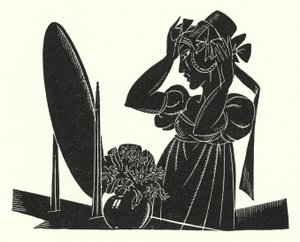 Ilustração para Madame Bovary por Gustave Flaubert (lito) de John Austen
