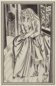 Ilustração para Moll Flanders por Daniel Defoe (lito) de John Austen