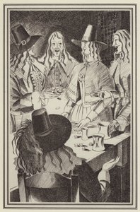 Ilustração para Moll Flanders por Daniel Defoe (litho) de John Austen