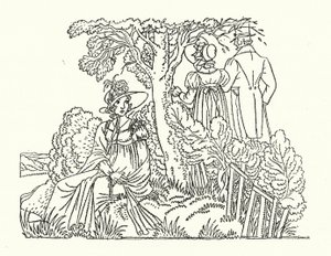 Ilustração para Persuasian por Jane Austen (lito a cores) de John Austen