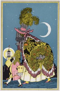 Ilustração para "Rogues In Porcelain", Uma Miscelânea de Poemas do Século XVIII (cor litho)