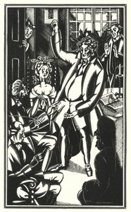 Ilustração para Tristram Shandy por Laurence Sterne (lito) de John Austen