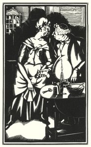 Ilustração para Tristram Shandy por Laurence Sterne (lito) de John Austen