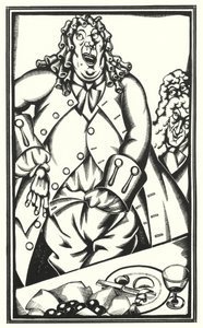 Ilustração para Tristram Shandy por Laurence Sterne (litho) de John Austen