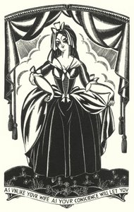 Ilustração para Tristram Shandy por Laurence Sterne (litho) de John Austen
