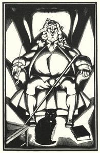 Ilustração para Tristram Shandy por Laurence Sterne (litho) de John Austen