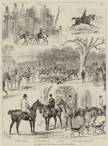 Encontro gramado do West Norfolk Hounds em Sandringham de John Bagnold Burgess