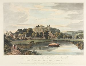 Esta vista do Castelo de Arundel de John Baily