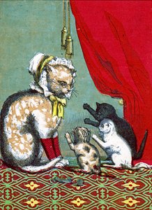 Os três gatinhos perderam as luvas, Ilustração de "Three Little Kittens" 1859