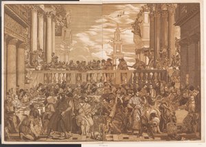 Casamento em Caná Obras de arte de mestres venezianos (título da série) Opera selectora (título da série) de John Baptist Jackson