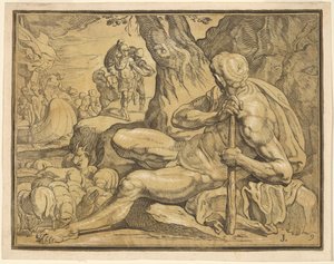 Ulisses e Polifemo de John Baptist Jackson, after Francesco Primaticcio