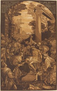 A Ressurreição de Lázaro de John Baptist Jackson after Leandro Bassano