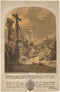 Descida da Cruz de John Baptist Jackson, after Rembrandt van Rijn