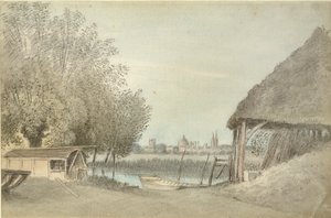 Ferry Hinksey, perto de Oxford, 15 de junho de 1789 de John Baptist Malchair