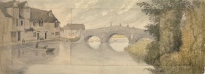 Hythe Bridge, Oxford, 1789 de John Baptist Malchair