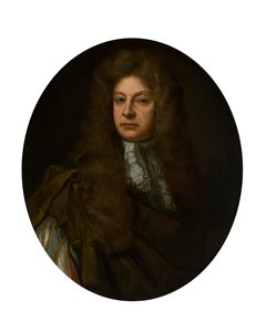 Retrato de meio comprimento de Adam Urquhart com Lace Jabot (óleo sobre tela) de John Baptist de (circle of) Medina