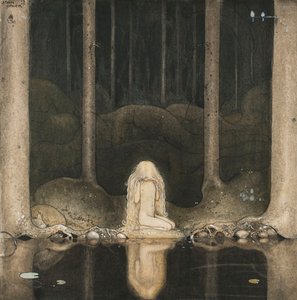 A princesa Tuvstarr ainda está sentada lá, olhando melancolicamente para a água, 1913