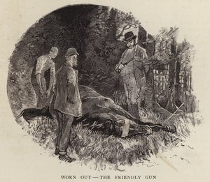 Fim da vida de um velho cavalo de corrida (lito) de John Beer