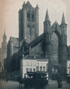A Catedral de St. Bavo, Ghent, Bélgica, c1900 1914-1915