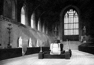 A mentira no estado de William Gladstone, Westminster Hall, Londres, 1898 c1905.