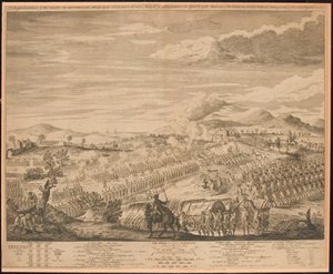  Uma representação da batalha em Drunmossie [sic] Moor perto de Culloden , 16 de abril de 1746 de John Bowles