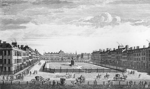 Vista da Leiceter Square em Londres, 1753