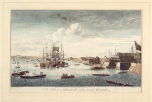 Vista de Blackwall na direção de Greenwich de John Boydell
