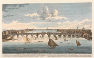 Uma Vista da Ponte de Westminster de John Boydell