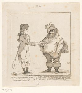 Fox en de Prins van Wales, 1783
Falstaff & o seu Príncipe (título sobre o objecto)