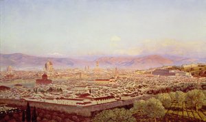 Florença a partir de Bellosguardo de John Brett