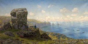 Perspectivas Douradas, St Catherines Bem, Lands End, Cornwall, 1881