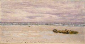 Kennack Sands, Cornualha, na Maré Baixa, 1877 de John Brett