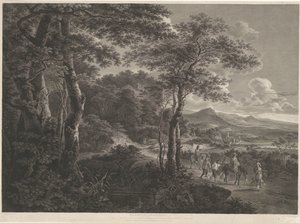 Paisagem com bandidos capturados
Prisioneiros banditti (título sobre o objecto) de John Browne