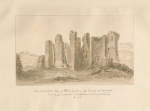 Castelo de Alton: desenho sépia de John Buckler