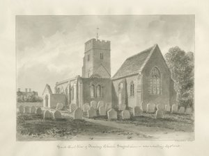 Igreja de Armitage: desenho sépia de John Buckler
