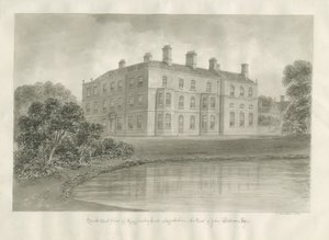Biddulph - Knypersley Hall [novo] : desenho sépia de John Buckler