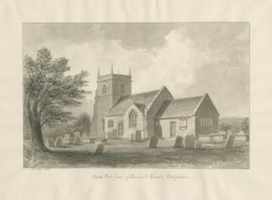 Igreja de Bucknall: desenho em sépia de John Buckler