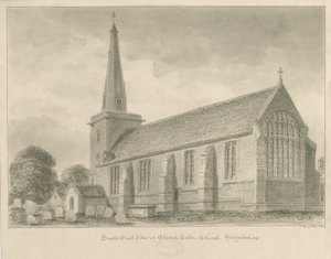 Igreja Eaton Igreja: desenho sépia de John Buckler